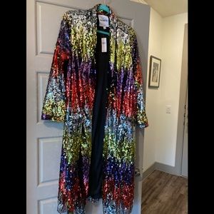 Sequin duster size L